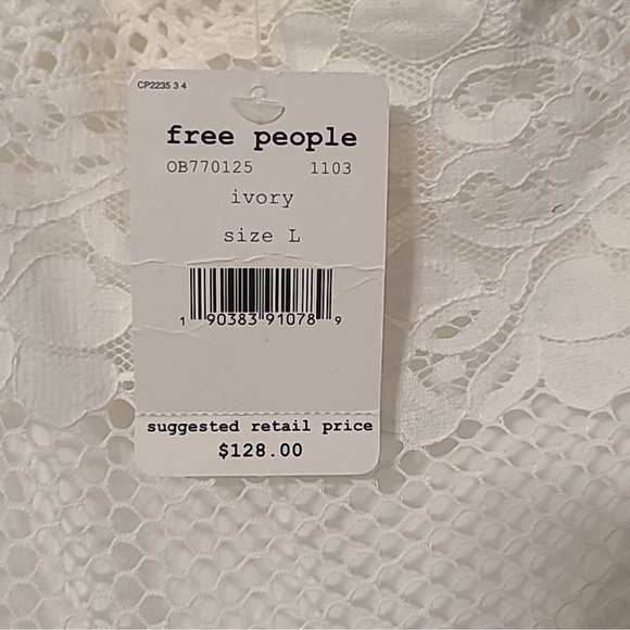 Free People Be your baby white lace mini dress - Picture 9 of 10